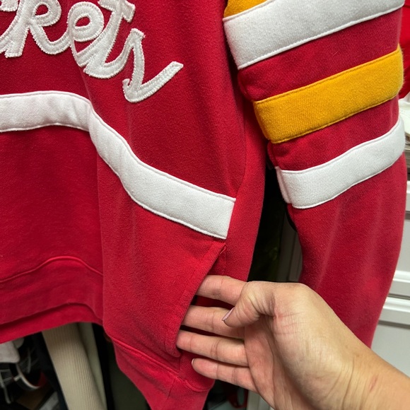 MITCHELL & NESS HOUSTON ROCKETS HEAD COACH CREW SWEATSHIRT SMALL - Picture 2 of 10